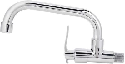 Dailygoods- Koudwaterkraan Enkele Wandmontage - Keukenkraan - Koudwater Dispenser - Hoogwaardige Materialen - Praktisch Ontwerp - 20 cm Uitloop - Keukenkranen
