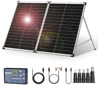 DailySupplies® Zonnepanelen Compleet Pakket - Plug & Play met Stekker - Zonnepaneel Plat Dak - 100W