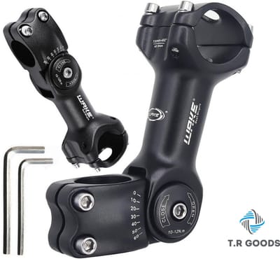 T.R Goods A-Head Stuurpen Verstelbaar - Verstelbare Stuurpen Fiets - 1-1/8” 28,6 / 110 mm / 31,8 mm - Stuur Verhoger / Verleger - º60 graden Verstelbaar