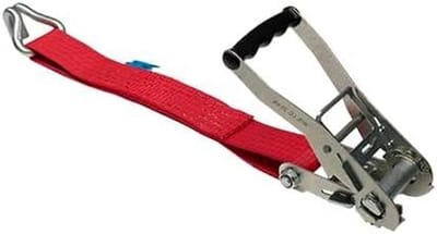 Vasteinde voor spanriem - Spanband eindstuk - Goederen Vastzetten - 5 Ton Draagkracht - 0.4 m - rood