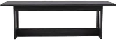 Milly eetkamertafel 100x235cm zwart.