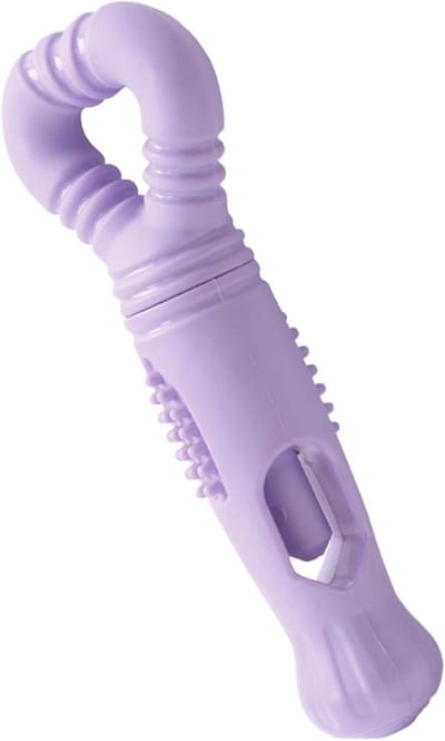 Honden Staafhouder - Kauwartikelhouder Roterend - Hond Bezig Houden - Voorkomt Inslikken - 19.5 cm Lengte - Zwart
