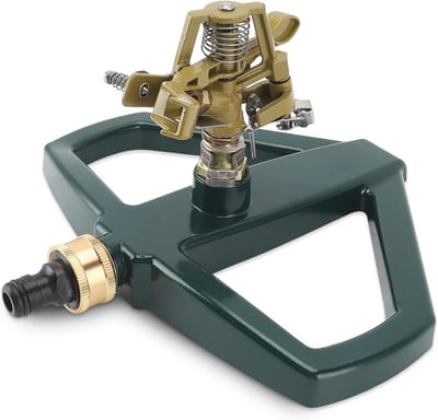 Dailygoods- Tuinsproeier 360° Roterend - Automatische Zwenksproeier - Tuinsproeier op Statief - Gazonsproeier - Verstelbare Watersproeier - Roestvrij Stalen Basis - Rotatiesproeier