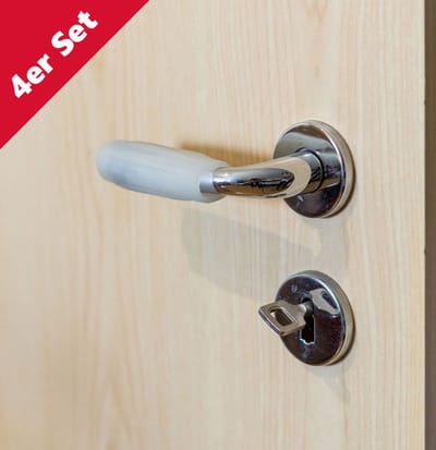 SLIM DOORDACHT: Deurgreepbeschermers met lichtgevende functie voor bescherming en veiligheid, set van 4