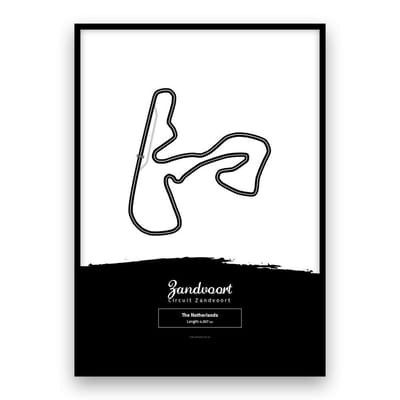 Formule 1 - Circuitposter - Grand Prix - Zandvoort - Formule 1