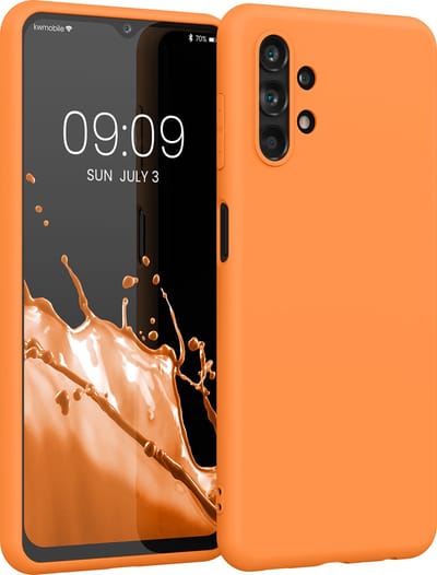 kwmobile telefoonhoesje geschikt voor Samsung Galaxy A13 4G - Hoesje voor smartphone - Back cover in fruitig oranje