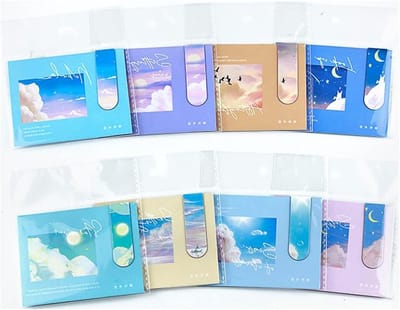 Magnetische Boekenleggers Set met Zon, Maan en Sterren - 8 Stuks voor Studenten en Leraren, Perfect voor Lezen en Organiseren