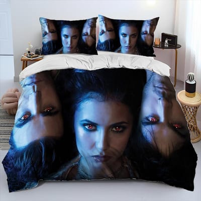 Nieuwe Film The Vampire Diaries Beddengoed Set Eenpersoons Twin Volledig Queen King Maat Bedset Volwassene Kind Slaapkamer Dekbedovertrek Set Huistextiel AU Double 180x210cm