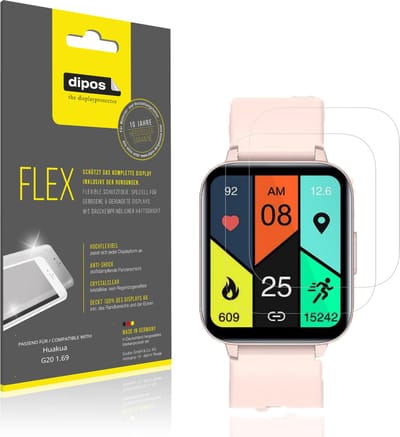 dipos – 2x Beschermfolie geschikt voor Huakua G20 1.69 | 3D Full Cover Screenprotector | 100% Passend
