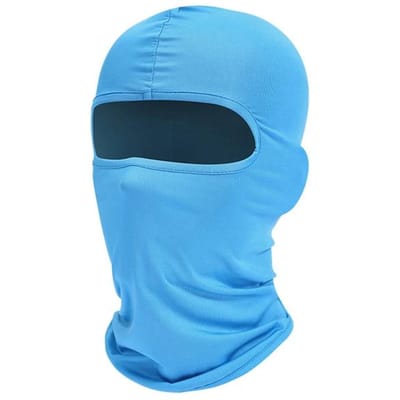 Volledig Gezichtsmuts Wandelen Fietsen Kamperen Jagen Airsoft Pet Fiets Hoofdgebied Bedekking Zomer Mannen Vrouwen Skimasker Wandelsjaals lichtblauwe kleur