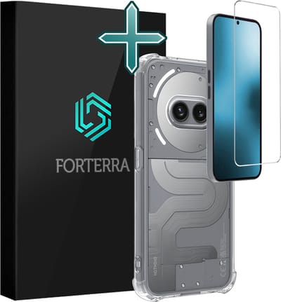 Hoesje Met Screenprotector - Geschikt voor Nothing Phone (2a) - Sterk & Shockproof - Back Cover - Siliconen Case - Telefoon Hoes - Shock Proof - Transparant