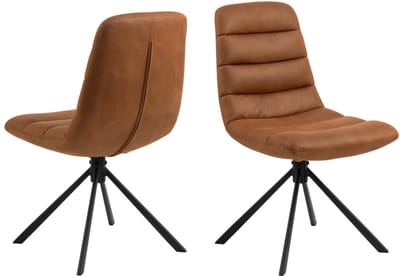 Eetkamerstoel Gwen Kentucky Brandy Set van 2 - Giga Living