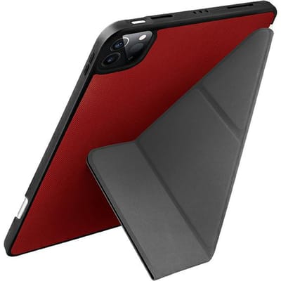 UNIQ Transforma Serie - Antimicrobieel iPad Pro 11-inch Hoes - Coral Rood - Ergonomisch - Functioneel