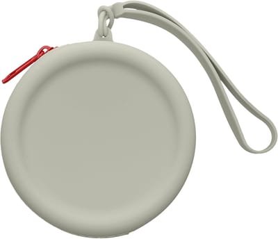 Siliconen hoesje, geschikt voor draadloze oordopjes en in-ear-oortjes - Hoesje voor oortjes, 7 x 7 cm - Hoesje met ritssluiting, regen- en wasbestendig, groen