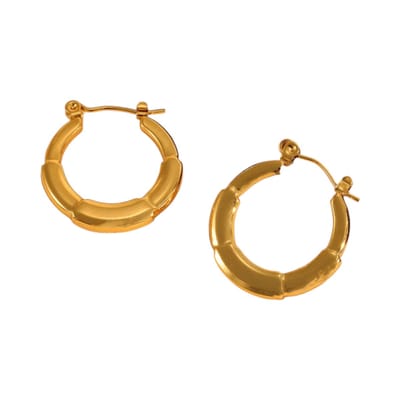 Aramat Jewels | Oorringen | Ronde Oorringen 24x23mm – Goudkleurig RVS – Kleine Hoops | | | |3mm | Staal | Volwassenen | Verkleurd niet