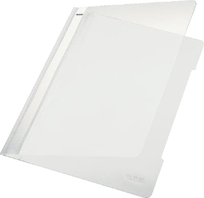 Snelhechter Leitz standaard A4 PVC wit | 25 stuks