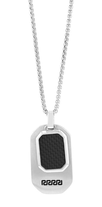 AKZENT Akzent unisex ketting met hanger Tarquin, zilverkleurig, duurzaam