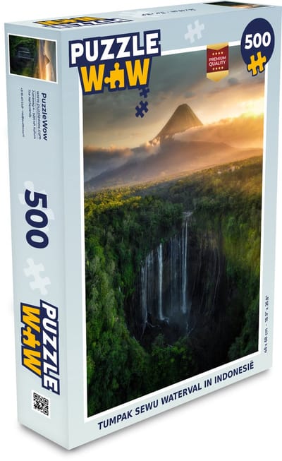 Puzzel Tumpak Sewu waterval in Indonesië - Legpuzzel - Puzzel 500 stukjes