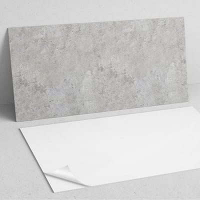 Coloray Wandpanelen Zelfklevend - Ruwe betontextuur PVC Wandpaneel - 100 cm x 50 cm - Grijs Wandbekleding Zelfklevend - 1 stuk - Texturen Wandpanelen Zelfklevend - Wandpanelen Keuken - Wandpaneel Badkamer