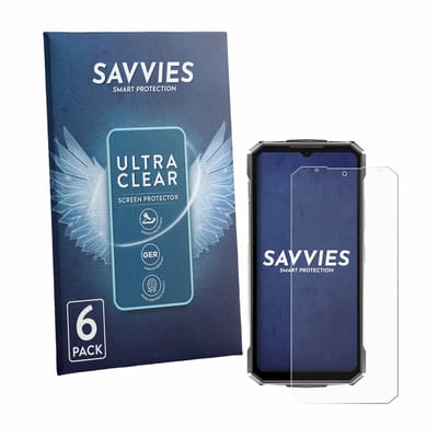 Savvies - Screenprotector voor Doogee Fire 7 Ultra - Folie Beschermfolie transparant 6 Stuks