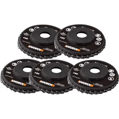 Worx Lamellenschijf Makerx - 50mm - Korrel 80 - 5 Stuks