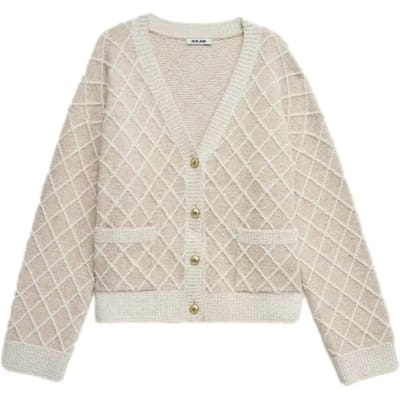 Cardigan met jacquard motieven en lurex dames Salsa Jeans