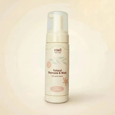 Kenko natural shampoo & wash mousse baby + kids