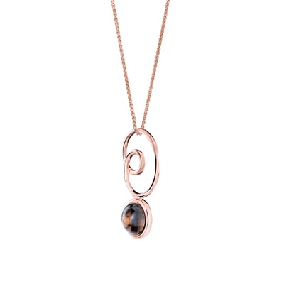 Orphelia 'Eugenia' Dames 925 Sterling Zilveren Ketting met Hanger - Roze ZH-7495