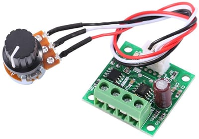 Allecto - DC Regulator - Motorcontrole - 2A - Compact - Pulsbreedtemodulatie - Overstroombeveiliging - Geschikt voor DC motoren - 1.8V tot 15V
