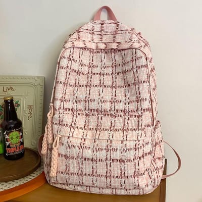 Kinderschooltassen Basisschool Meisjes Junior High School Rugzak Middelbare School Corduroy College Rugzak Rugzak gray