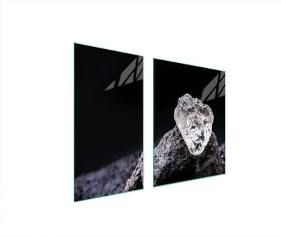 TMK ArtDeko - Beschermende Glazen Plaat - 90x52 cm - Steen