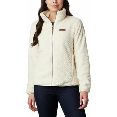 Columbia Fire Side II Sherpa FZ Dames Outdoorvest - Chalk - Maat XS