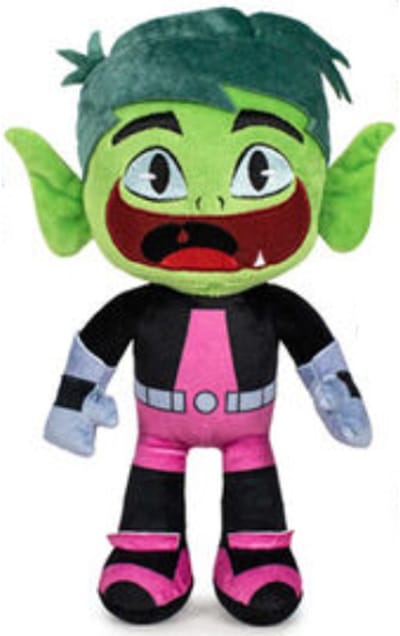 Beast Boy - Teen Titans Go! Pluche Knuffel 32 cm - Speelgoed Superheld Knuffels voor Kinderen Jongens Meisjes - DC Comics Marvel Plush Toy - Superman Batman Iron Man Spiderman Hulk Thor Deadpool