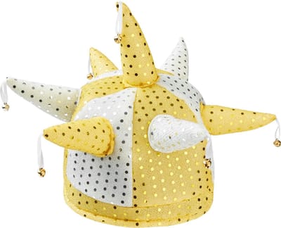 dressforfun - zotskap met klokjes - verkleedkleding kostuum halloween verkleden feestkleding carnavalskleding carnaval feestkledij partykleding - 302058