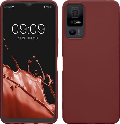 kwmobile telefoonhoesje geschikt voor TCL 40 NxtPaper 5G - Hoesje voor smartphone - Back cover in bordeaux-violet