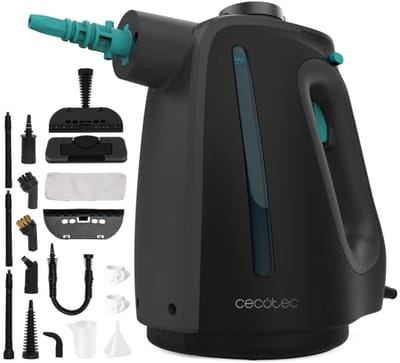 Stoomreiniger - Hete stoomreiniger - Grondig schoonmaken - Snel opwarmend - 550 ml tank - Zwart
