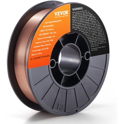VEVOR 1 rol draad ER70S-6 0,8 mm 5 kg MIG-lasdraad 200 mm spoeldiameter Lasdraadrol 490-670 MPa treksterkte Ideaal voor het lassen van koolstofstaal