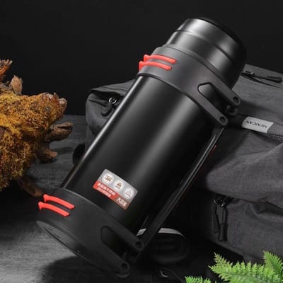 3L Grote Capaciteit Thermosfles Roestvrij Staal Warmhoudketel Draagbare Waterfles voor Reizen Kamperen Outdoor Drinkware 1200ml