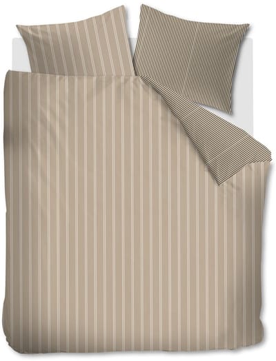 Vtwonen Mini Stripe dekbedovertrek - Tweepersoons - 200 x 220 cm - Naturel