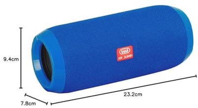 Versterker met radio en Bluetooth 5W draagbare luidspreker in modern blauw design