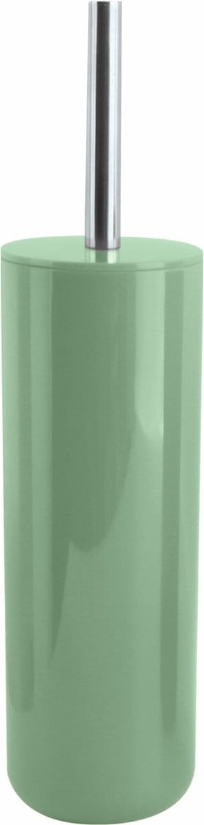 MSV Porto Toilet/wc-borstel in houder - kunststof - groen - 38 cm