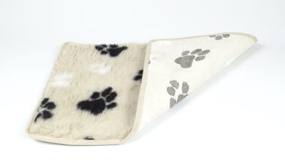 Hundos Vetbed met voetprint Maat L 102 x67 cm Beige