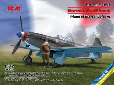 ICM Modelbouwpakket Militaire voertuigen - 32092 Normandie-Niemen - Plane of Marcel Lefevre Plastic - 1:32 - Modelbouw