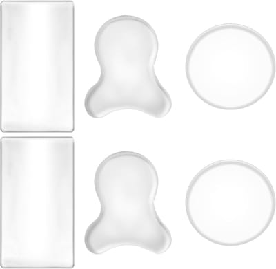 Enkelbeschermers Gel - Schoen Inlegzolen - Blaren Voorkomen - Schokabsorberend - 6 Stuks - Transparant