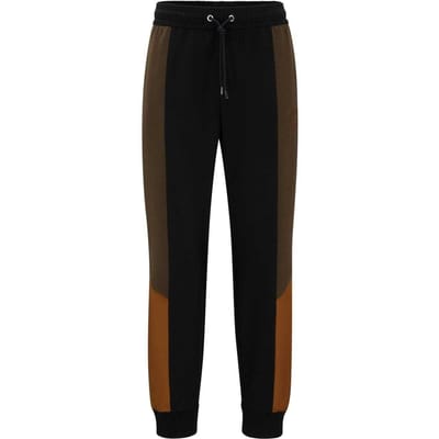 Boss Heren Lamont Colour Block Slim Joggingbroek (Groen)