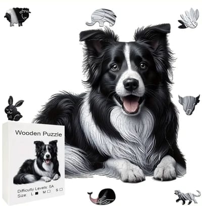 Houten Puzzel - Hond - Dieren - legpuzzel - 30x30cm