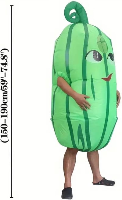 Bovista Opblaasbaar Kostuum - Watermeloen - Opblaas - Halloween - Carnavalskleding - Voor Volwassenen