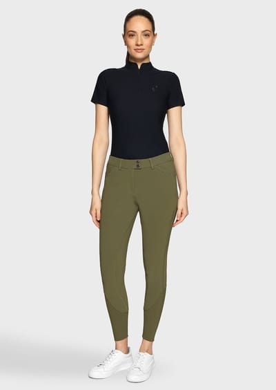 Samshield Celeste Full Grip Rijbroek Dames S Khaki