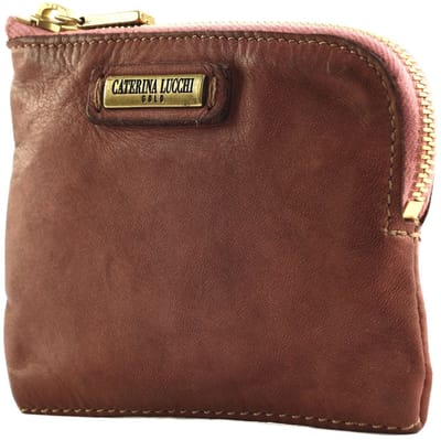 CATERINA LUCCHI Leren kaarthoes Fanny Wallet Rosa mauve