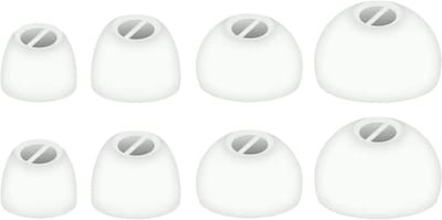 Ibley ComfortFit Siliconen oortips voor Sennheiser Momentum True Wireless 2/3/4/Sport wit - Siliconen Earplug - XS/S/M/L formaat - 4 paar - 4 maten - Sennheiser CX 1/Plus oortips - Sennheiser CX 400BT/500BT oortips